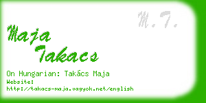 maja takacs business card