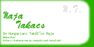 maja takacs business card